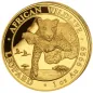 Preview: 1 Unze Goldmünze Somalia 2020 | Serie: African Wildlife - Motiv: Leopard