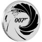 Preview: 1 Unze Silbermünze Tuvalu 2021 Schwarz coloriert - Motiv: James Bond 007