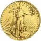 Preview: 1 Unze Goldmünze USA 2022 American Eagle aus 916,67 Gold mit Lady Liberty auf der Vorderseite und dem modernen Type-2-Weißkopfseeadler auf der Rückseite.