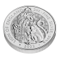 Preview: 2 Unze Silbermünze Großbritannien 2022 - The Royal Tudor Beasts Collection | Motiv: Lion of England