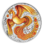 Preview: 1 Unze Silbermünze Australien 2022 in Farbe vergoldet | Serie: Chinese Myths and Legends - Motiv: Phoenix