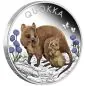 Preview: 1 Unze Silbermünze Australien 2022 Polierte Platte in Farbe - Quokka