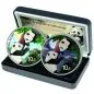 Preview: 2 x 30 Gramm Silbermünzen China 2023 - Panda SET Night & Day in Farbe inkl. Münzetui und Zertifikat | Variante 2