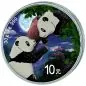 Preview: 2 x 30 Gramm Silbermünzen China 2023 - Panda SET Night & Day in Farbe inkl. Münzetui und Zertifikat | Variante 2