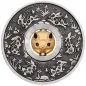 Preview: 1 Unze Silbermünze Tuvalu 2023 Rotating Charm in Antique Finish | Lunar Serie - Motiv: YEAR OF THE RABBIT