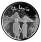 Preview: 1 Unze Silbermünze Sankt Lucia 2022 | Eastern Caribbean EC8 - Motiv: Paar - Couple