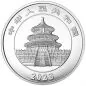 Preview: 150 Gramm Silbermünze China 2023 in Polierte Platte und Irisierende Färbung - Panda