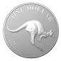 Preview: 1 Unze Silbermünze Australien 2023 - Känguru im Blister | RAM Ausgabe | Motiv: 30 Jahre Känguru - Mob of Thirty
