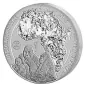 Preview: 2 Unze Silbermünze Ruanda 2023 Piedfort (Ultra High Relief) - Berggorilla | 15 Jahre Jubiläumsausgabe