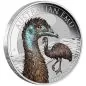 Preview: 1 Unze Silbermünze Australien 2023 in Farbe - Emu