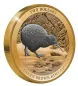 Preview: 2 Unze Silbermünze Neuseeland 2023 HIGH RELIEF Polierte Platte in Black Proof vergoldet | Motiv: KIWI