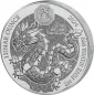 Preview: 1 Unze Silbermünze Ruanda 2024 in Polierter Platte | Lunar Serie - Motiv: DRACHE