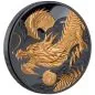 Preview: 1 Unze Silbermünze Niue 2024 in Black Proof vergoldet - Lunar Serie | Jahr des Drachen - Year of the Dragon