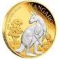 Preview: 2 Unze Silbermünze Australien 2023 - Känguru vergoldet im Münzetui und Zertifikat | Perth Mint Variante