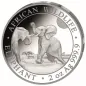 Preview: 2 Unze Silbermünze Somalia 2024 - Elefant