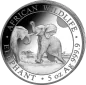 Preview: 5 Unze Silbermünze Somalia 2024 - Elefant