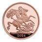 Preview: Großbritannien 1 Pfund Sovereign Goldmünze 2024 in Polierte Platte - The Sovereign | Motiv: König Charles ( Charles III. )