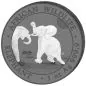Preview: 2 x 1 Unze Silbermünzen SET Somalia 2024 - Elefant mit Ruthenium veredelt | Black & White Edition | 8. Ausgabe | Nur 500 Exemplare