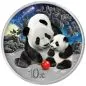 Preview: 2 x 30 Gramm Silbermünzen China 2024 - Panda SET Night & Day in Farbe inkl. Münzetui und Zertifikat | Variante 1