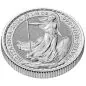 Mobile Preview: 1/4 Unze Silbermünze Großbritannien 2024 - Britannia | Motiv: König Charles ( Charles III. )