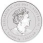 Preview: 1 Unze Silbermünze Australien 2024 vergoldet im Münzetui - Lunar Serie 3 - Motiv: DRACHE