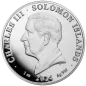 Preview: 1 Unze Silbermünze Salomon 2024 | Motiv: Pi ( Kreiszahl )