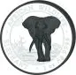 Preview: 2 x 1 Unze Silbermünzen SET Somalia 2025 - Elefant | Black & White Edition | 9. Ausgabe | Nur 500 Exemplare