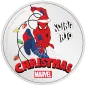 Preview: 1 Unze Silbermünze Niue 2024 Polierte Platte in Farbe | Marvel `s Spiderman Weihnachtsgrüße - Season’s Greetings ( To Be Amazing ) *