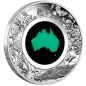 Preview: 1 Unze Silbermünze Australien 2024 in Polierter Platte | Serie: Great Southern Land - Motiv: Chrysoprase Coin *