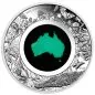 Preview: 1 Unze Silbermünze Australien 2024 in Polierter Platte | Serie: Great Southern Land - Motiv: Chrysoprase Coin *