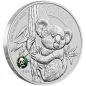 Preview: 1 Unze Silbermünze Australien 2024 in Blister - Koala | Privy Mark: Panda in Farbe - Beijing International Coin Exposition (BICE)