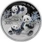 Preview: 1 Kilo / 1000 Gramm Silbermünze China 2025 in Polierte Platte und Irisierende Färbung - Panda