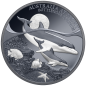 Preview: 1 Unze Silbermünze Niue 2025 Polierte Platte in Black Proof | Serie: Australien bei Nacht - Motiv: Delfin - Bottenlose Dolphin | 12. Ausgabe *
