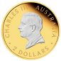 Preview: 2 Unze Silbermünze Australien 2025 - Känguru Proof Reverse vergoldet im Münzetui und Zertifikat | Perth Mint Variante