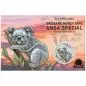 Preview: 1 Unze Silbermünze Australien 2025 Blister in Farbe - Koala | Brisbane Money Expo ANDA Special