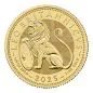 Preview: Vorderseite zeigt den majestätischen British Lion mit königlichem Schild, Rückseite mit Porträt von König Charles III., Ausgabeland, Jahrgang 2025 und Angaben zu Feingehalt und Nennwert.