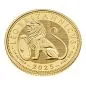 Preview: Vorderseite zeigt den majestätischen British Lion mit königlichem Schild, Rückseite mit Porträt von König Charles III., Ausgabeland, Jahrgang 2025 und Angaben zu Feingehalt und Nennwert.