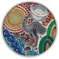 Preview: Silbermünze 2025 aus Australien mit farbigem Emu-Motiv im Antique Finish, 2 Unzen Feinsilber, Auslieferung in Etui mit Zertifikat, limitierte Auflage von 2.000 Stück.