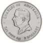 Preview: Silbermünze 2025 aus Australien mit farbigem Emu-Motiv im Antique Finish, 2 Unzen Feinsilber, Auslieferung in Etui mit Zertifikat, limitierte Auflage von 2.000 Stück.