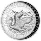 Preview: Hochwertige 5-Unzen-Silbermünze 2025 „The Swan“ der Perth Mint in High Relief und Polierter Platte. Geliefert im Etui mit Zertifikat und Umkarton, limitiert auf 500 Stück.