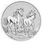 Preview: 1 oz Silbermünze Australien 2025 mit Brumby-Motiv – dynamisches Wildpferd, Perth Mint, sechste Ausgabe der Serie.
