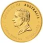 Preview: „1/10 Unze Goldmünze Australien 2026 Lunar Serie III mit Pferd-Motiv, geprägt von der Perth Mint, Vorderseite mit Porträt der Königin, Rückseite mit detailreicher Darstellung eines Pferdes.“
