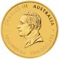 Preview: „10 Unzen Goldmünze Australien 2026 Lunar Serie III mit Pferd-Motiv, geprägt von der Perth Mint, Vorderseite mit Porträt von König Charles III., Rückseite mit detailreicher Darstellung eines Pferdes.“