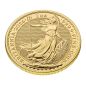 Preview: 1 Unze Goldmünze Großbritannien 2026 – Britannia mit Porträt von König Charles III. Vorderseite zeigt das offizielle Porträt des Königs, Rückseite die klassische Darstellung der Britannia. Lieferung einzeln in Kapseln oder im 10er Tube
