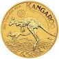 Preview: „1/2 Unze Goldmünze Australien 2026 Känguru (40th Anniversary), geprägt von der Perth Mint, Vorderseite mit Porträt von König Charles III., Rückseite mit Känguru-Motiv, einzeln gekapselt.“