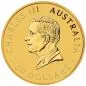Preview: „1/2 Unze Goldmünze Australien 2026 Känguru (40th Anniversary), geprägt von der Perth Mint, Vorderseite mit Porträt von König Charles III., Rückseite mit Känguru-Motiv, einzeln gekapselt.“