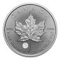 Preview: 1 Unze Silbermünze Kanada 2026 Maple Leaf im Blister der Royal Canadian Mint, Vorderseite mit Porträt von König Charles III., Rückseite mit klassischem Ahornblatt und Privy-Mark ‚Celebration‘, geprägt in 999,9 Feinsilber mit Radiallinien und Micro-Engravi