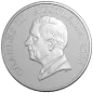 Preview: 1 oz Silbermünze Australien 2025 der Royal Australian Mint im Blister. Vorderseite mit modern gestaltetem Känguru im Bush-Capital-Motiv, Rückseite mit Porträt von König Charles III., Präsentation im farbigen Blisterkarton.