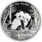 Preview: Silbermünze China Panda 2026, 30 g, mit Panda-Motiv auf der Vorderseite und dem Himmelstempel von Peking auf der Rückseite