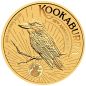Preview: 1-Unzen-Silbermünze Australien 2025, teilvergoldetes Kookaburra-Motiv, im offiziellen Sydney Money Expo ANDA Blister. Rückseite mit Porträt und Nennwert, hochwertige Sonderedition der Perth Mint.